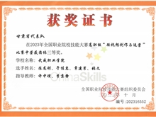 學(xué)生獲2023年全國職業(yè)院校技能大賽高職組短視頻創(chuàng)作與運營三等獎